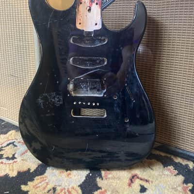 Unknown HSS Lightweight Strat Style Body Unloaded - Black image 1