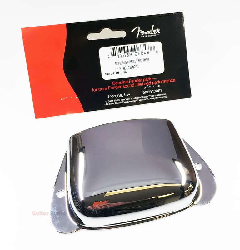 Genuine Fender Precision/P-Bass Bridge Plate Cover Ashtray - Chrome image 1