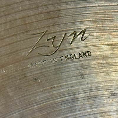 1960s MADE IN ENGLAND 15” ZYN Hihats 761g 771g image 5