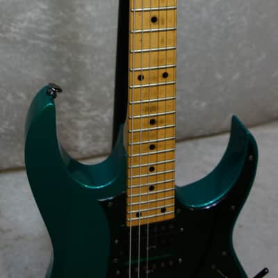 1991 MIJ Ibanez RG-550 electric guitar in teal finish image 9