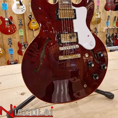 Epiphone Noel Gallagher Riviera, Dark Wine Red image 4