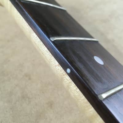 Vintage Electric Guitar Rock Light Flame Maple Neck Bone Nut Satin Relic 12” Radius Rosewood Fretboard image 16