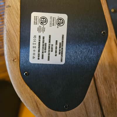 Fender Limited Edition Acoustasonic Electric Guitar Natural Ziricote 2020 - Natural Ziricote Wood image 10