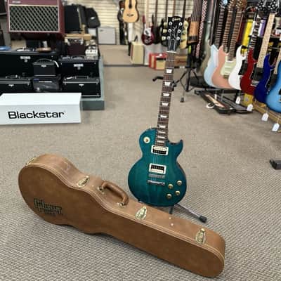 2017 Gibson Les Paul Studio Deluxe IV Caribbean Night w/ Case image 2