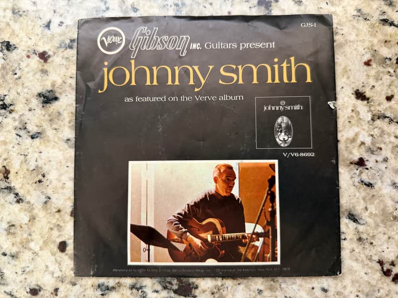 Gibson Johnny Smith 45 Record with picture sleeve 60s image 1