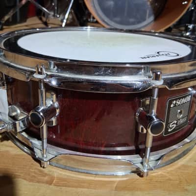 Sonor S Class Snare Drum (1st Gen.) 1997 - Cherry Red image 3