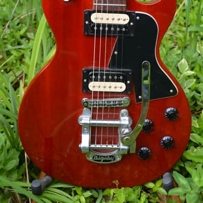 2019 Gibson Les Paul Special Limited Edition in a Heritage Red Cherry finish w/Upgrades such as a Bigsby, Dunlop Black Straploks, Kluson Locking Tuners, New Stringjoy Strings and Newer Brown Gibson HSC image 1