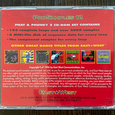 EastWest EW-074: ProSamples Vol.12 “Phat+Phunky” 1996 - CD-ROM image 2