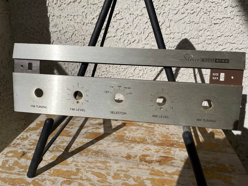 Vintage Eico ST69 Stereo AM-FM Tuner Faceplate 60s image 1