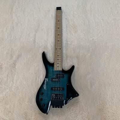4 String Short Scale Neck Through Bass/6 String Tremolo Busuyi Double Side, Headless Guitar (Lefty) image 1