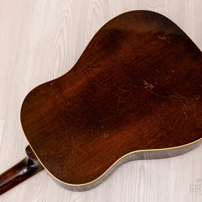 1955 Gibson J-160E Vintage Acoustic Electric Guitar Solid Top/Back w/ P-90 & Case image 18