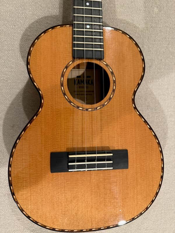 Kamaka HF3-DC 2022 Cedar/Koa Tenor Deluxe image 1
