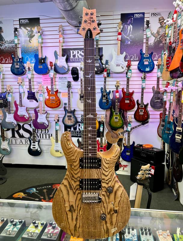 PRS SE Custom 24 Exotic Swamp Ash Burl Top, 85/15 “S” Humbuckers with Bag image 1