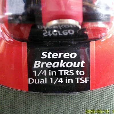 Hosa YPP117 YPP-117 1/4" TRS to Dual 1/4" TS Female - 6" 2010s - Standard image 2