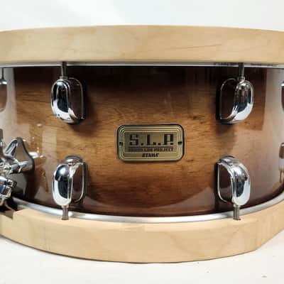 Tama LMP1465FSEN S.L.P. Studio Maple Snare, 14" X 6.5", Sienna Lacquer Finish, Wood Hoops image 2