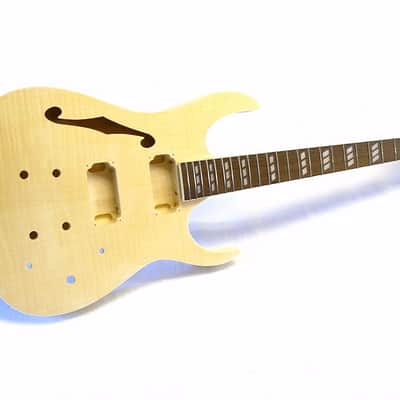 E-Gitarren-Bausatz/Guitar DIY Kit ML-Factory® MLS Hollowbody Flame Top image 1