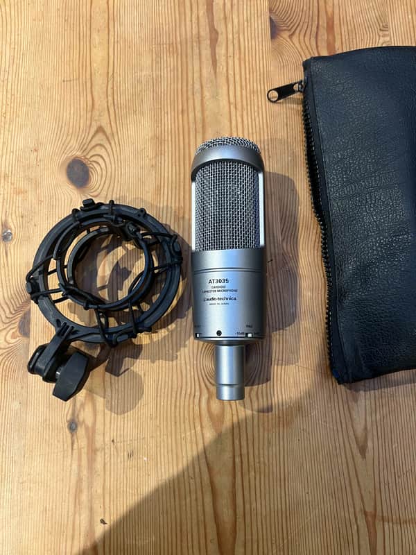 Audio-Technica AT3035 Large Diaphragm Cardioid Condenser Microphone 2010s - Silver image 1