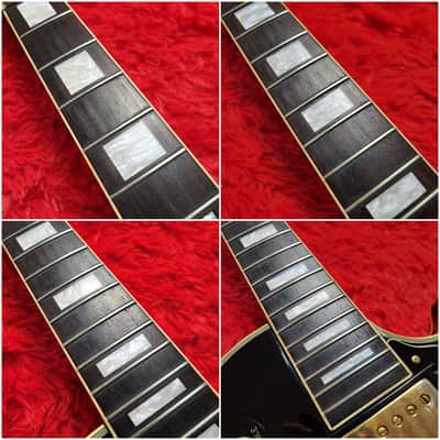1990 Burny RLC-65 '60 Les Paul Custom Black Beauty - Revival Series - Original VH-1 Humbuckers - Made In Japan MIJ image 8