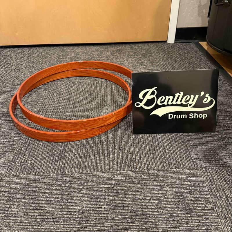Yamaha Oak Custom 22" Bass Drum Hoop Pair in York Honey Amber (Rm 4) image 1