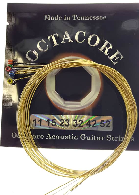 Octacore 80/20 Bronze Acoustic Guitar Strings (11-52), Made in USA image 1