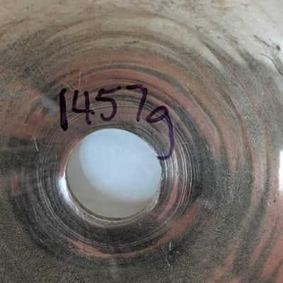 Sabian 14" Hand Hammered Rock Hi-Hat TOP Cymbal 1996 - 1998 - Brilliant image 13