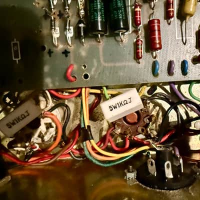 Mid 1970's Marshall Model 1987 50W Lead – Original Mustard Caps, Drake Iron image 22