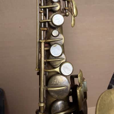 Vintage 1914 Conn Elkhart Soprano Saxophone w/ Case - Fair Condition image 16