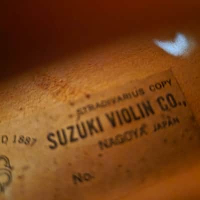 Suzuki No. 2901 Size 3/4 Violin, Japan, 1970 w/ case & bow, Very Good Cond image 2
