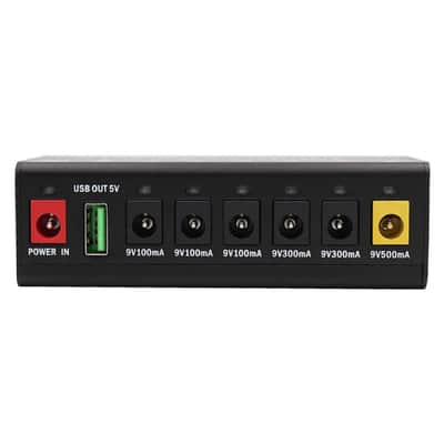 Mosky MPT-6 Power Supply 6 DC Outputs/ 5V USB Output for 9V 100-500mah Guitar Effect Pedal Power image 2