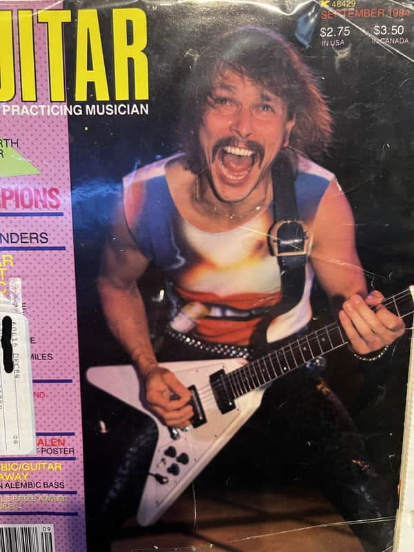 Guitar for the Practicing Musician Back Issue Septmber 1984 - Rudolf Schenker image 1
