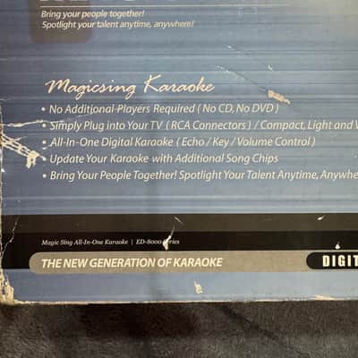Magic Sing ED-8000 Digital Karaoke Microphone System – Complete Set with Case & Accessories image 9