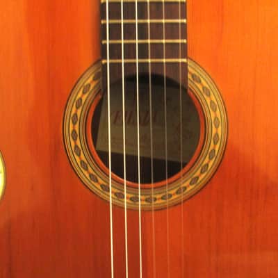 hand made solid cedar top vintage classical Spanish guitar new set up *bone nut and saddle* image 12