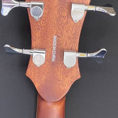 D'Angelico Premier Mott Grand Auditorium Cutaway Acoustic Bass with OHSC and Electronics 2010s - Natural image 8