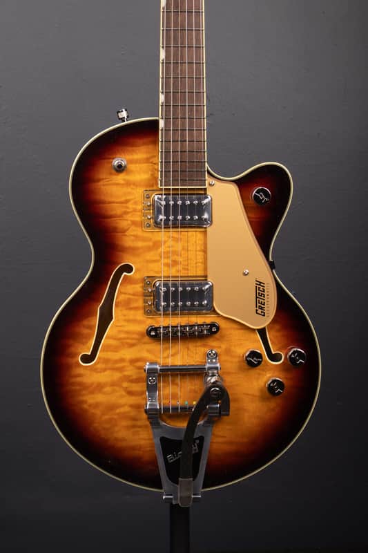 Gretsch G5655T-QM Electromatic Center Block Jr. Quilt Semi-hollowbody Electric Guitar - Sweet Tea image 1
