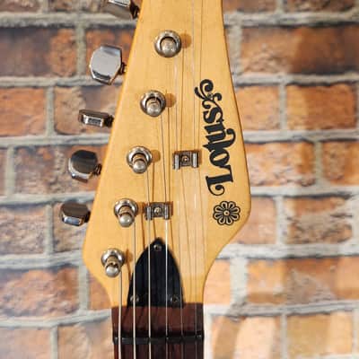 Lotus S-Style Electric Guitar Black New Strings Set Up image 4