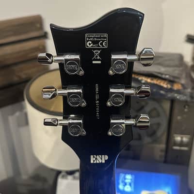 ESP LTD Xtone PS-1 Seymour Duncan Semi-Hollow Body Electric Guitar w/ Case - Black (Pre-Owned) image 6