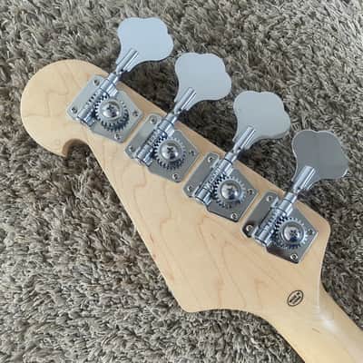 Red SX 4 String Precision Bass Style, Basswood Body with Maple Neck, Rosewood Fingerboard image 11