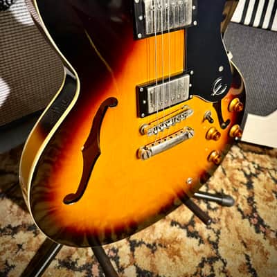 Epiphone Dot 335 2010 - Vintage Sunburst inc OHSC image 3
