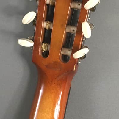 Vintage Kawai MIJ Japan Classical Guitar Lefty Conversion 1960s Natural Relic Martin Style Binding Bonus Gig Case image 17