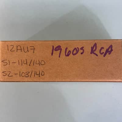 1960s RCA 12AU7A ECC82 Vintage Long Plate D Getter Preamp Tube! T154 image 6