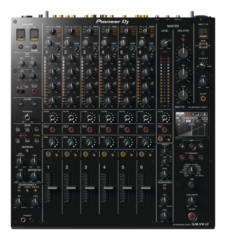 Pioneer DJ DJM-V10-LF 6-Channel Professional DJ Mixer (Black) image 1