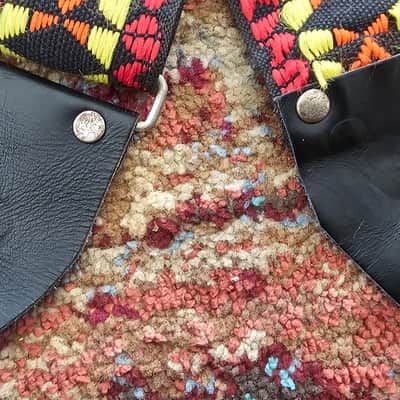 Unbranded Ace style woven Hooenanny guitar strap #3 image 2