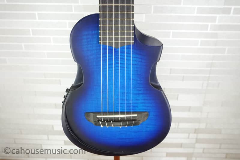 Ibanez AUP10FMNE-TBO Tenor Ukulele - Transparent Blue Sunburst Open Pore image 1