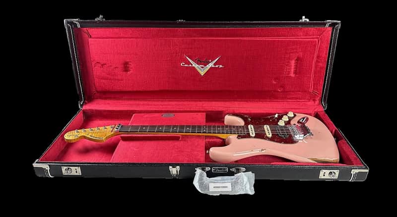 Fender Stratocaster Custom Shop Floyd Rose. Relic’d Shell Pink image 1