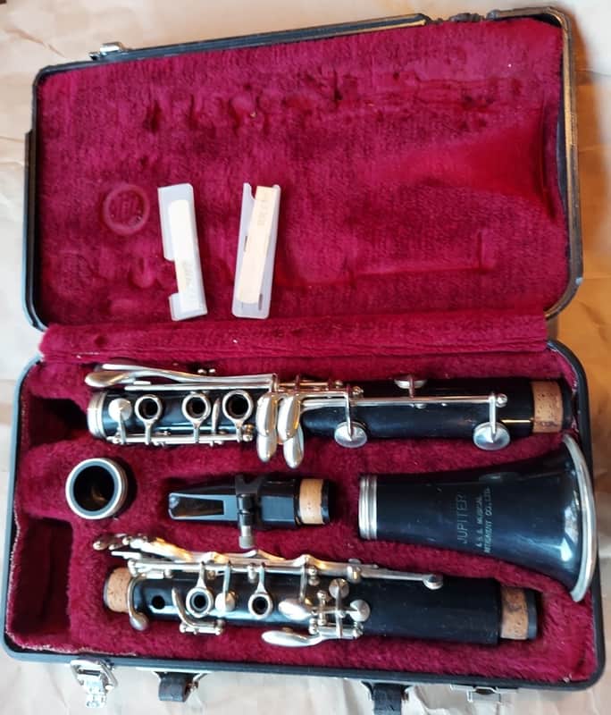 Jupiter SCL-631 Clarinet Black complete with case and reeds | Reverb