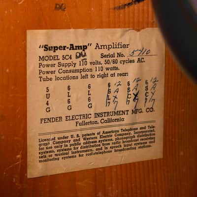 Fender Super-Amp Model 5C4 Tube Amplifier (1954), ser. #5410. image 4