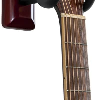 Gator Cases GFW-GTR-HNGRCHR Frameworks Wall Mounted Guitar Hanger with Cherry Mounting Plate image 3