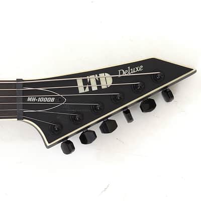 ESP LTD MH-1000B Baritone Guitar Black Satin B-Stock 2215 image 4
