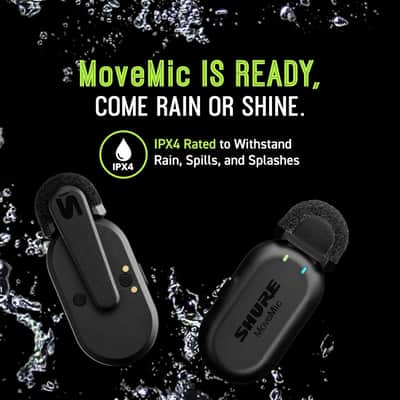 Shure MV-TWO-Z7 MOVEMIC TWO Two-Channel Wireless Lavalier Microphones image 4
