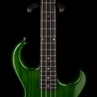 Pre Owned 1996 Rick Turner Prototype E-2 EL-434 PM Transparent Green Bass With OHSC image 11